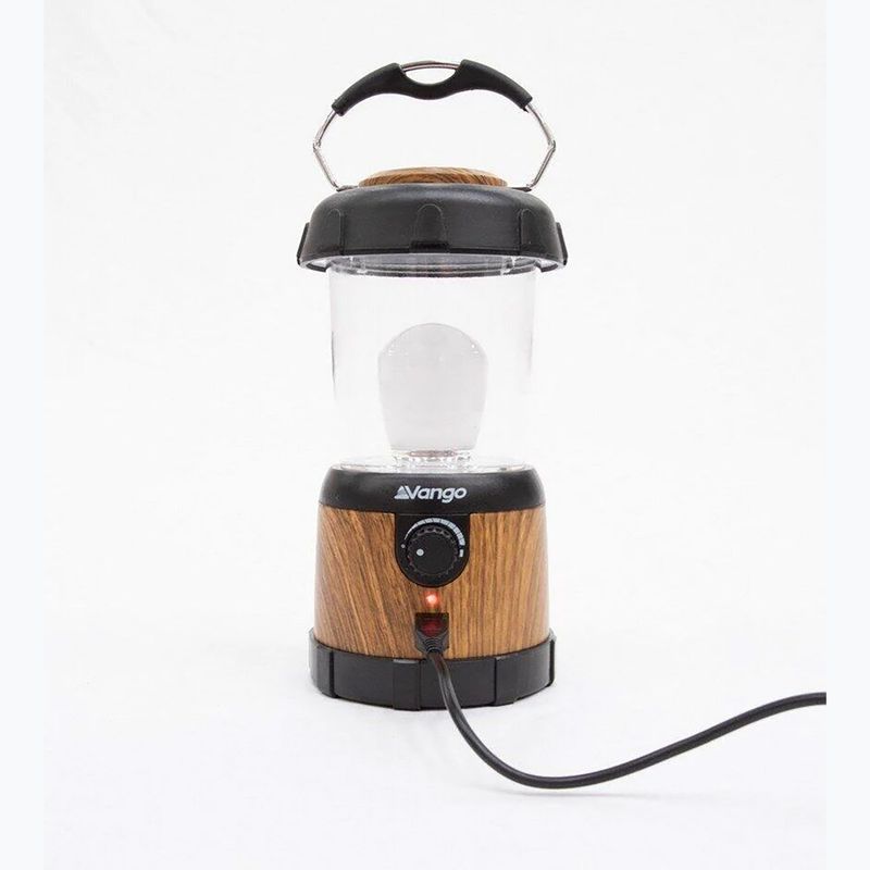 Kempingová lampa Vango Nova 200 Recharge wood 2
