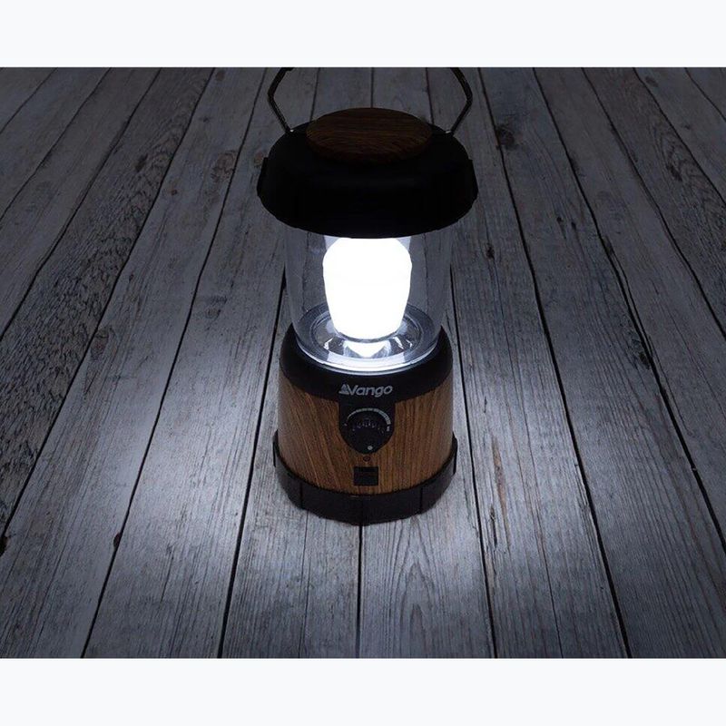 Kempingová lampa Vango Nova 200 Recharge wood 4