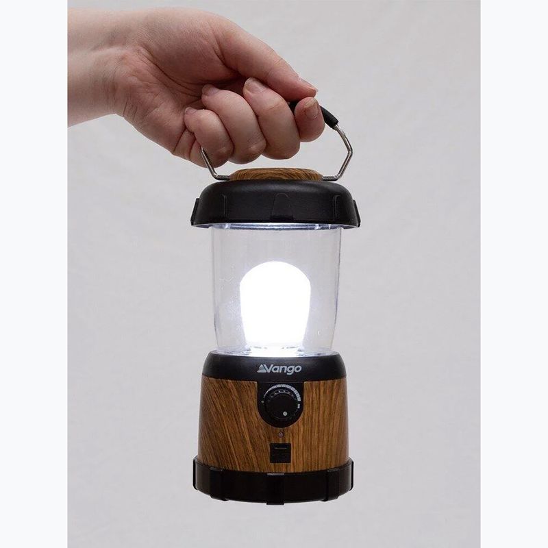 Kempingová lampa Vango Nova 200 Recharge wood 5
