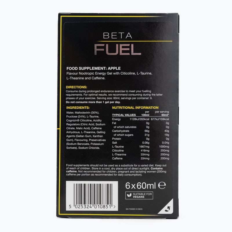 Sada energetických gélov Science in Sport Beta Fuel Energy + Nootropics 6 x 60 ml apple 2