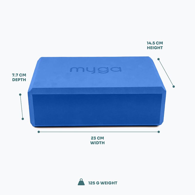 Jógový blok Myga Foam Block do jogi navy 3