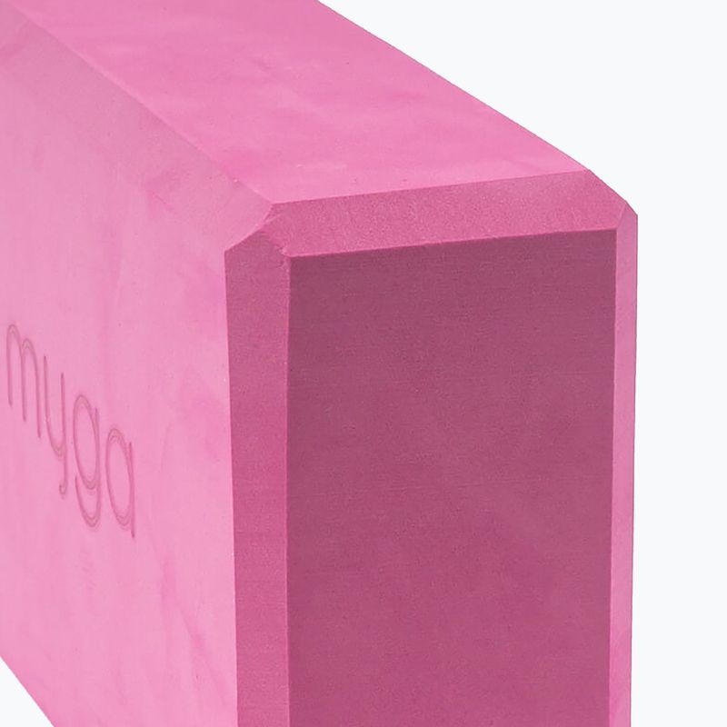 Joga blok Myga Foam Block pink 3