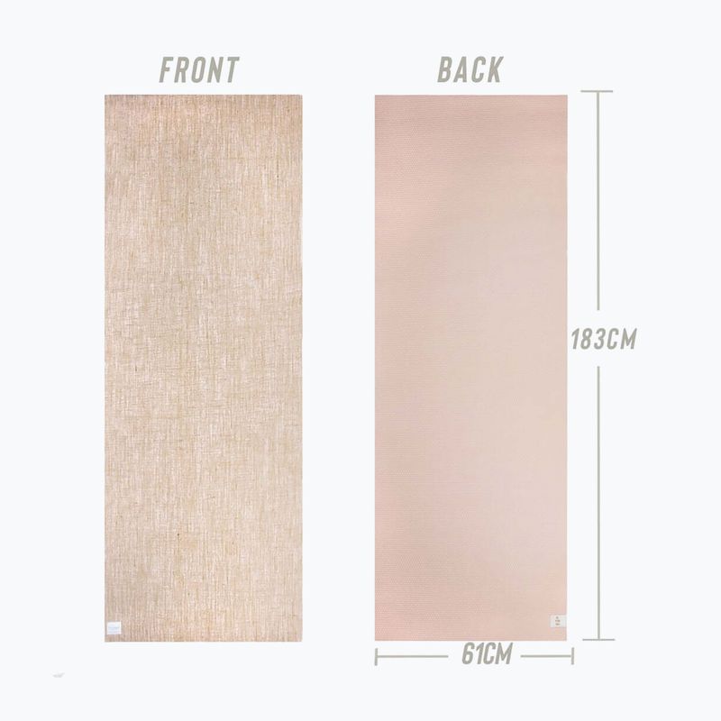 Podložka na jogu Myga Jute 5 mm beige 4
