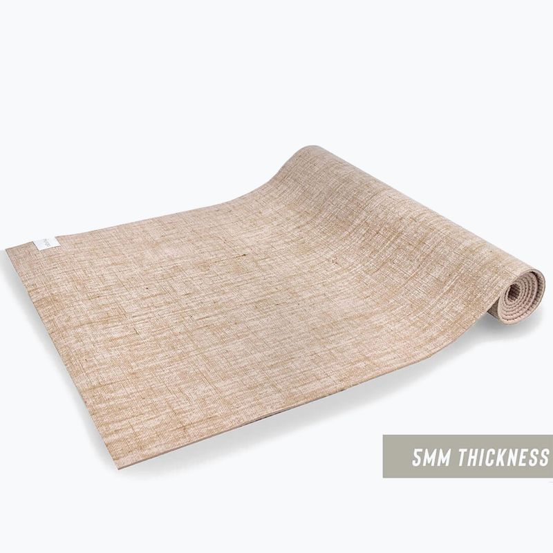 Podložka na jogu Myga Jute 5 mm beige 5