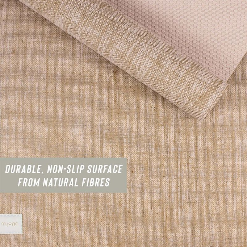 Podložka na jogu Myga Jute 5 mm beige 6
