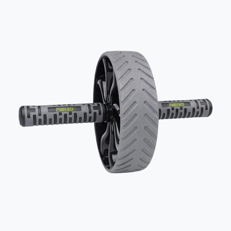 Koliesko na posilňovanie brušných svalov Phoenix Fitness RY1542 grey
