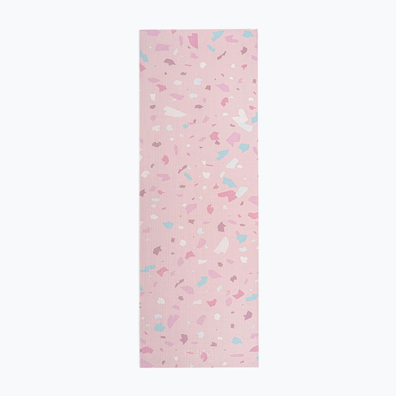 Súprava na jogu Myga Terrazzo Yoga Set mat + block + strap purple 12