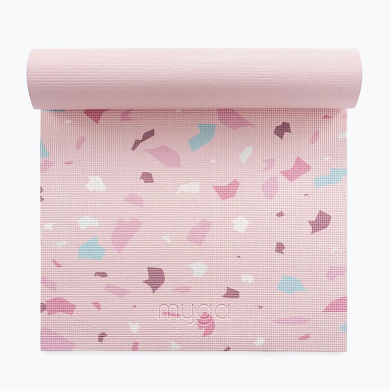 Súprava na jogu Myga Terrazzo Yoga Set mat + block + strap purple 13