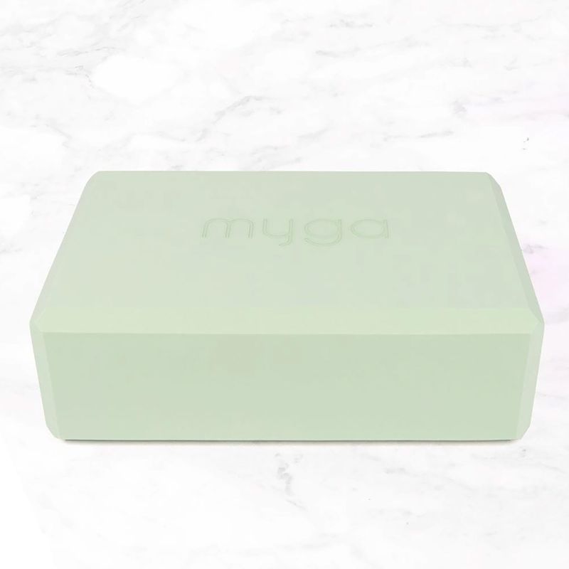Súprava na jogu Myga Palm Yoga Set mat + block + green strap 8