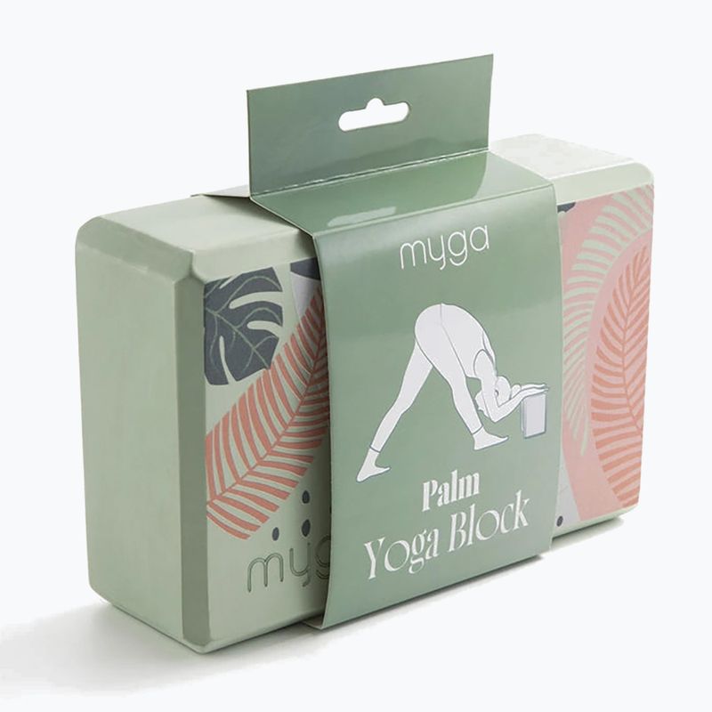 Joga blok Myga Foam Block green 2