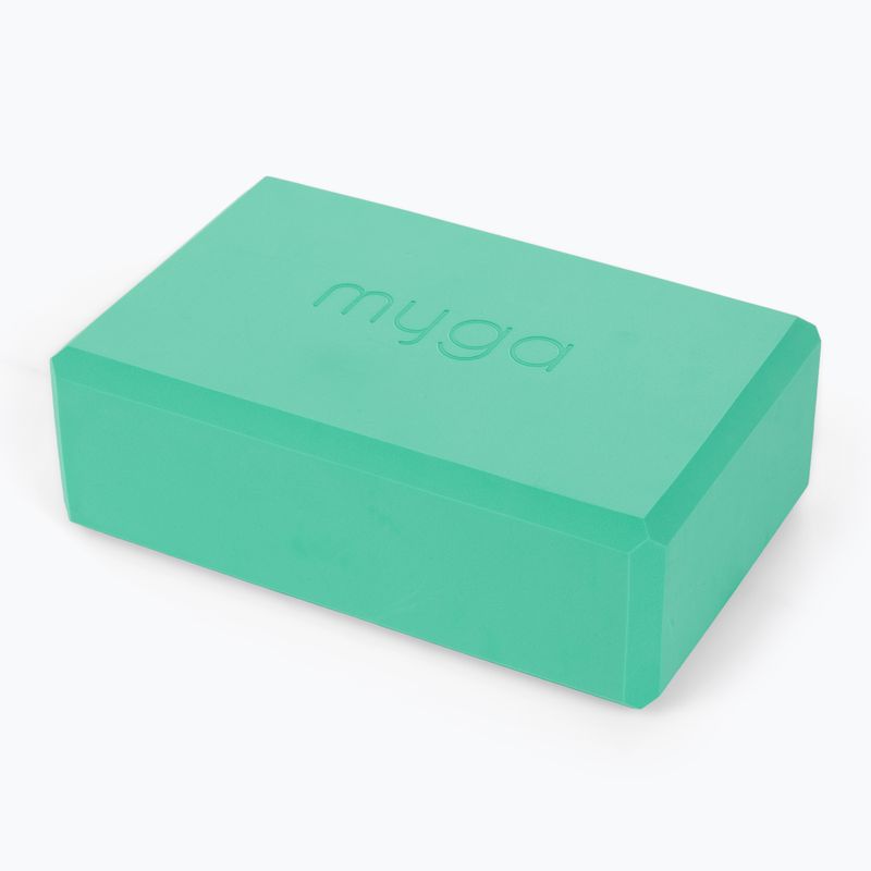 Súprava na jogu Myga Spirit Yoga Set mat + block + turquoise strap 5