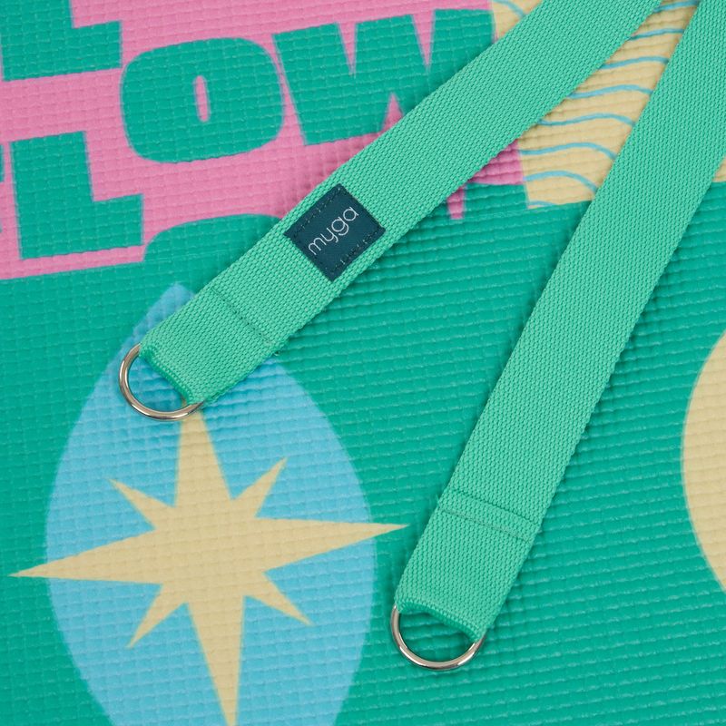 Súprava na jogu Myga Spirit Yoga Set mat + block + turquoise strap 8