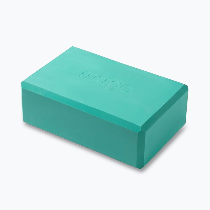 Súprava na jogu Myga Spirit Yoga Set mat + block + turquoise strap 19