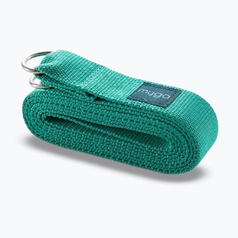Súprava na jogu Myga Spirit Yoga Set mat + block + turquoise strap 20