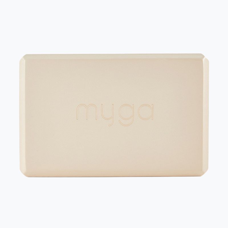 Jógový blok Myga Foam Block béžový