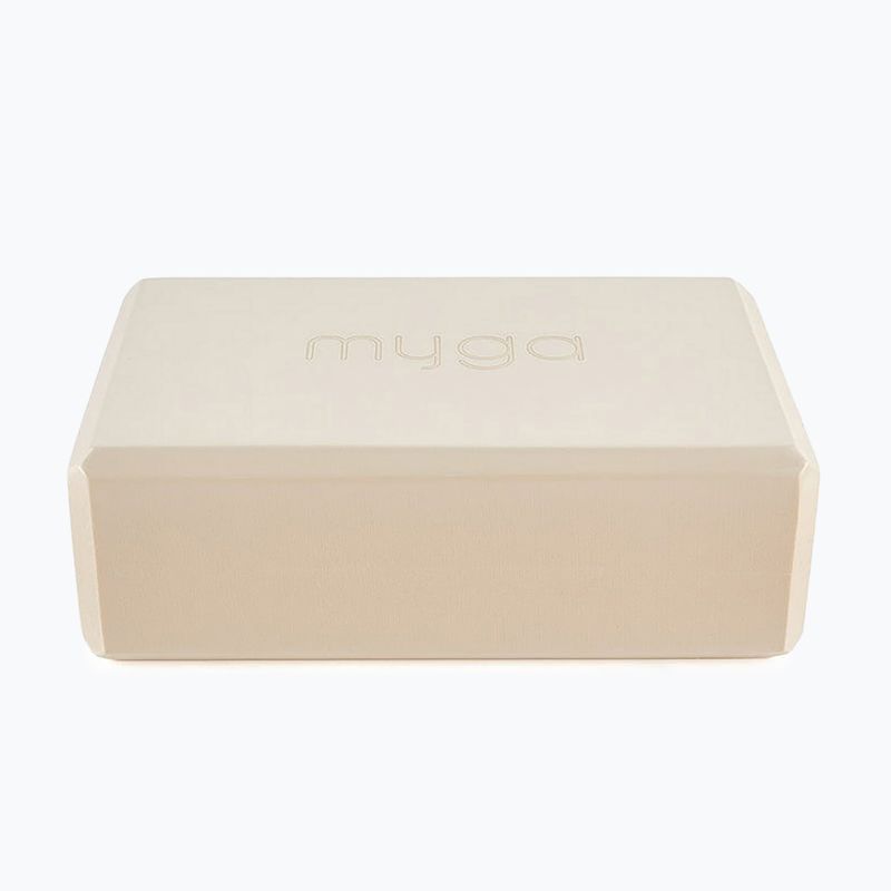 Jógový blok Myga Foam Block béžový 2