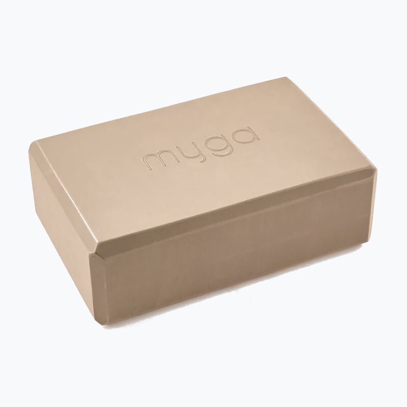 Jógový blok Myga Foam Block hnedý 2