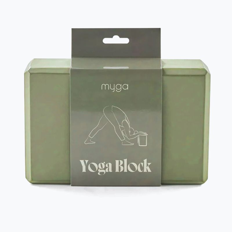 Jógový blok Myga Foam Block green 3