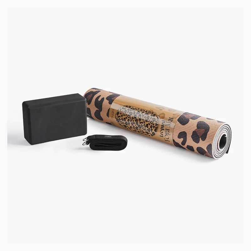 Súprava na jogu Myga Leopard Yoga Set brown 2
