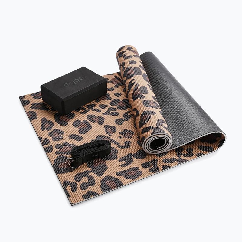 Súprava na jogu Myga Leopard Yoga Set brown 3