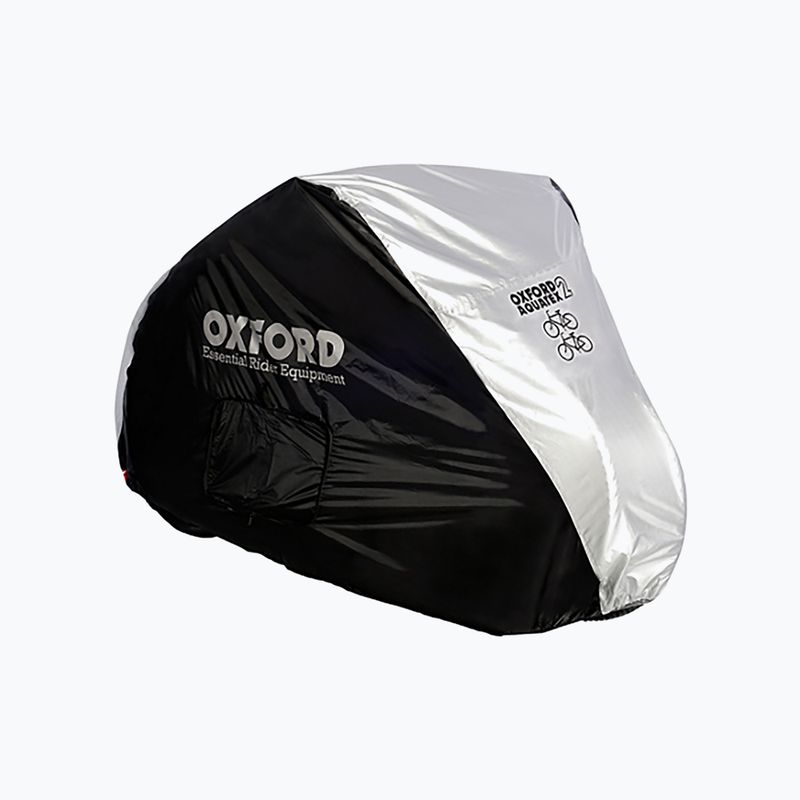 Cyklistický obal OXC Aquatex kryt na 2 bicykle čierny/strieborný