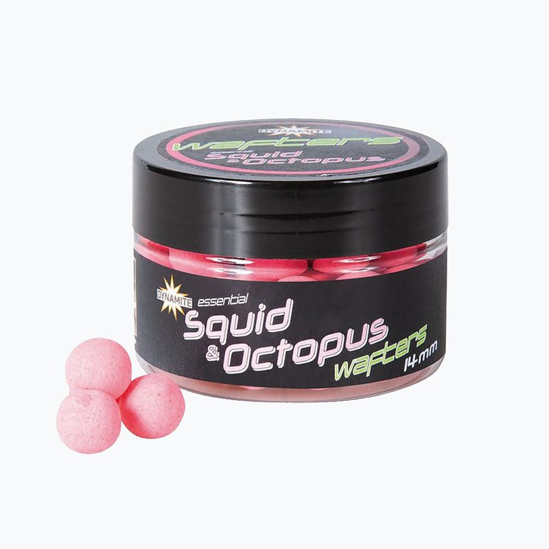 Návnada Dynamite Baits Fluoro Wafters Squid & Octopus pink dumbells na kapry ADY041600