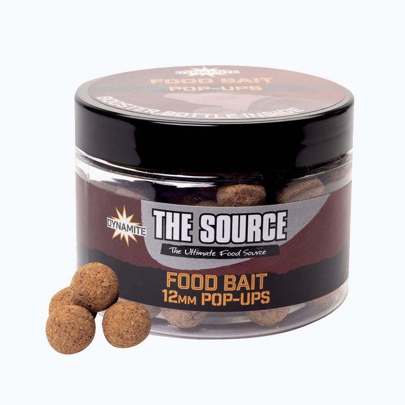 Dynamite Baits Source Pop Up hnedé plávajúce guľôčky na kapry ADY041255