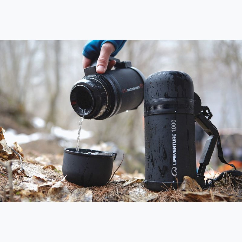 Vákuová banka Lifeventure TiV Widemouth 800 ml tmavo šedá 5