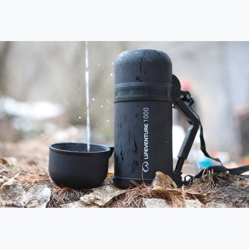 Vákuová banka Lifeventure TiV Widemouth 1000 ml tmavo šedá 5