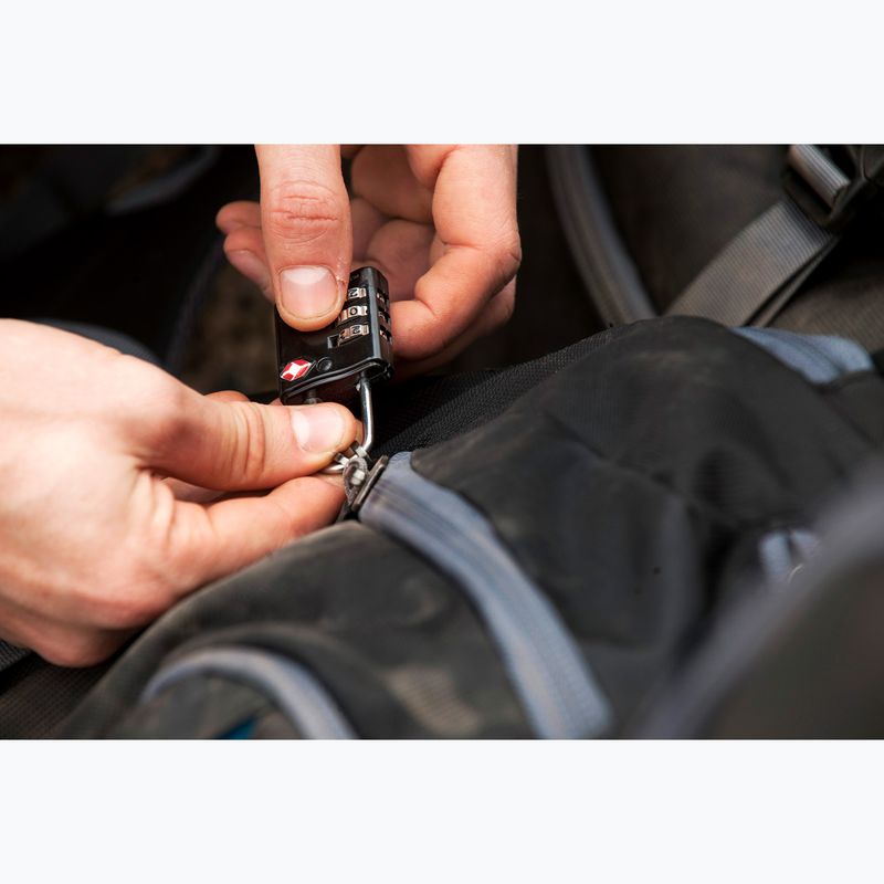 Visiaci zámok Lifeventure TSA Combi Lock čierny 6