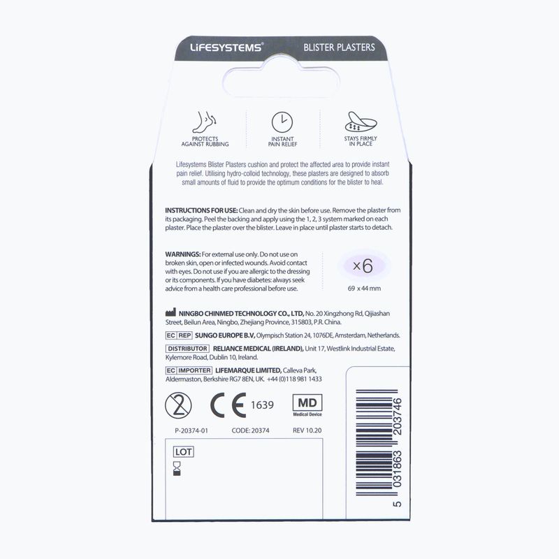 Lifesystems náplasti na pľuzgiere 6-pack 2