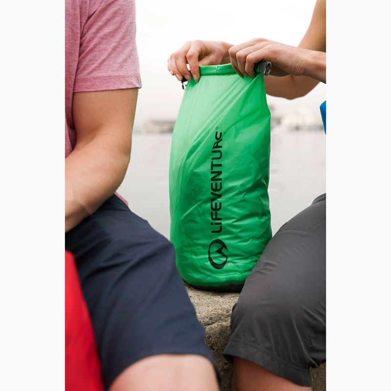 Vodotesný vak  Lifeventure Ultralight Dry 10 l zelený 4