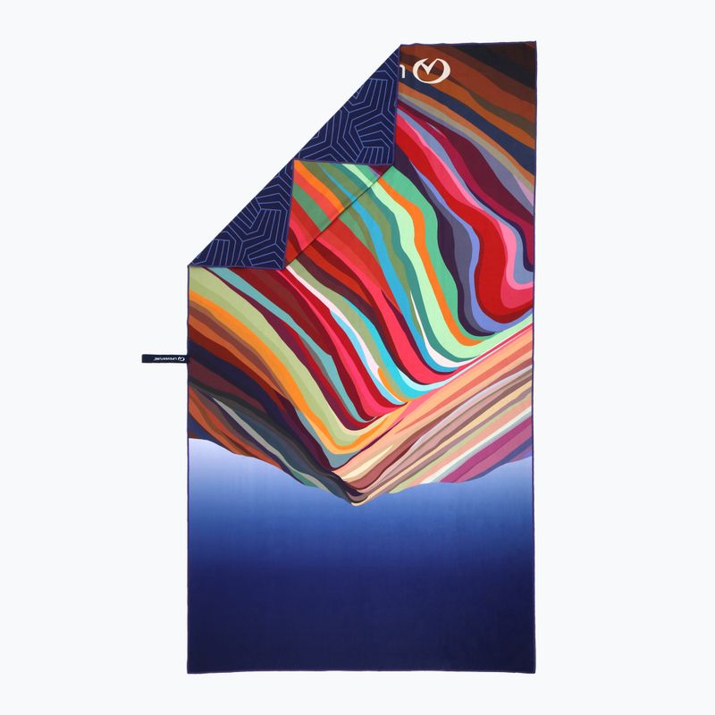 Rýchloschnúci uterák Lifeventure Recycled SoftFibre Trek rainbow mountains