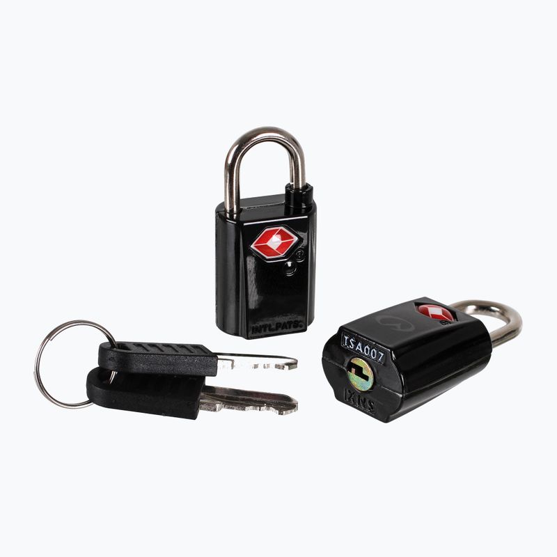 Zámky Lifeventure TSA Mini Padlocks 2 balenia čierne 2