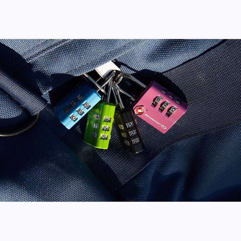 Visiaci zámok Lifeventure TSA Combi Lock zelený 5
