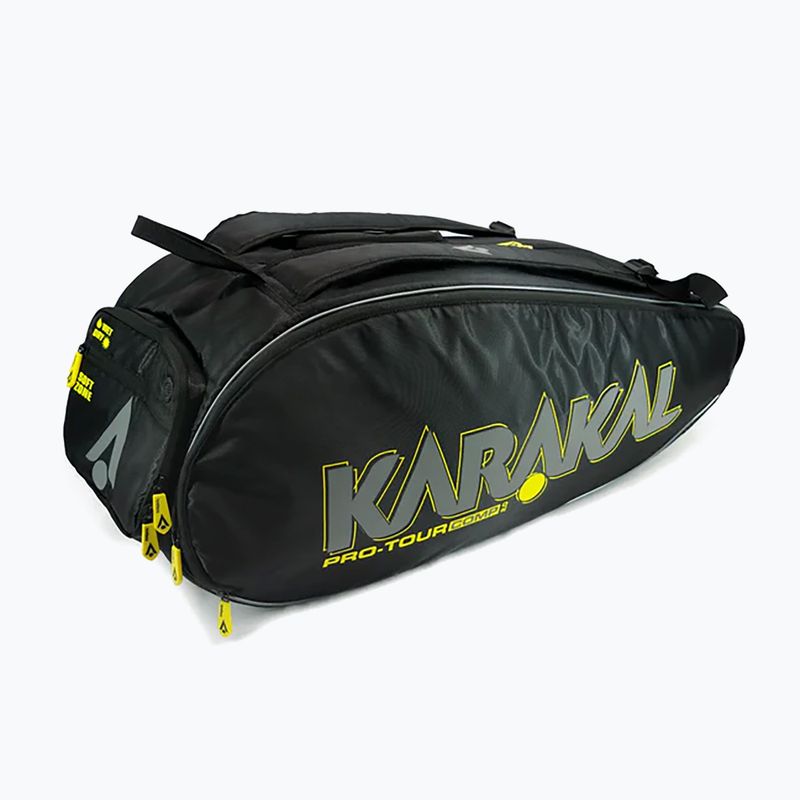 Squashová taška Karakal Pro Tour Comp 2.0 black/yellow 2