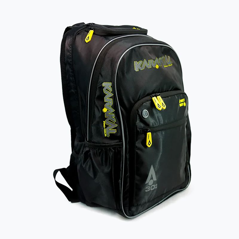 Karakal Pro Tour 2.0 squashový batoh 30 l black/yellow 2