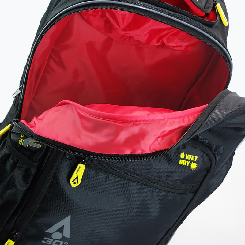 Karakal Pro Tour 2.0 squashový batoh 30 l black/yellow 10