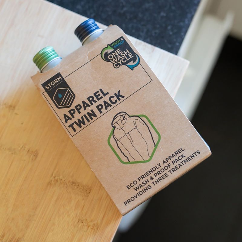 Pracie tekuté prostriedky na oblečenie STORM Apparel Wash Twin Pack 225 ml 2