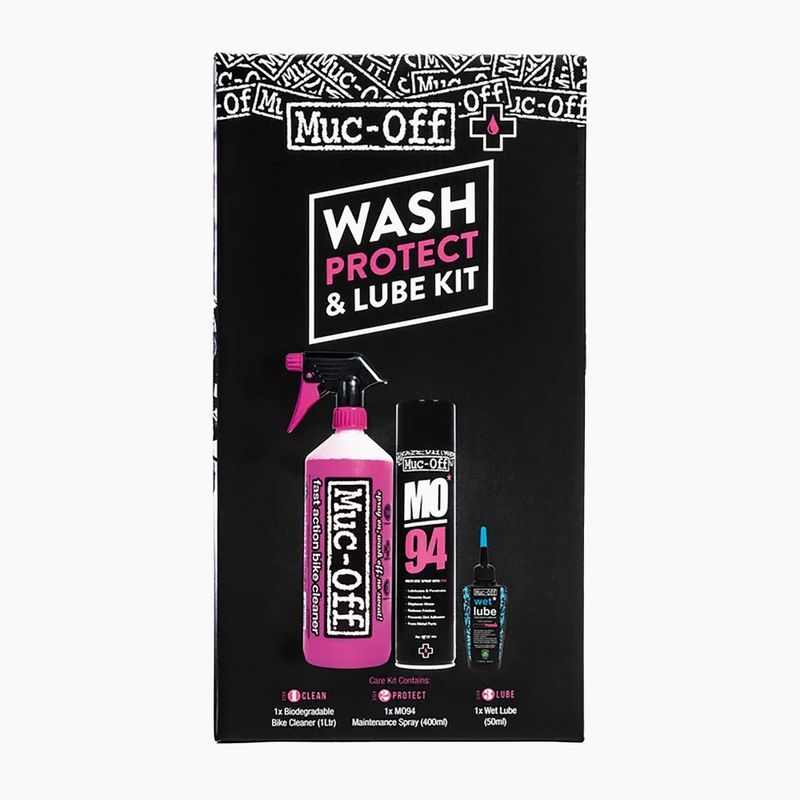 Sada starostlivosti o bicykle Muc-Off Clean, Protect and Lube Bike Care Kit (Wet Lube)