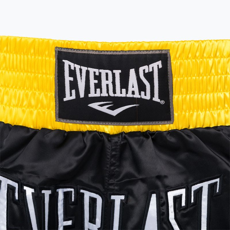 EVERLAST Muay Thai tréningové šortky čierno-zlaté EM6 3