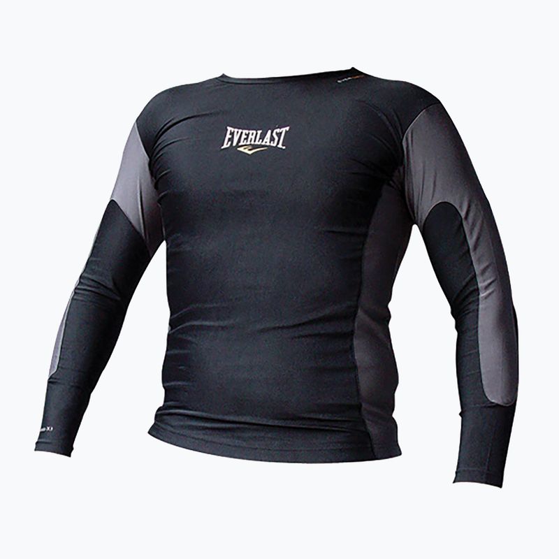 Pánske kompresné tričko EVERLAST Rashguard Longsleeve black 4430