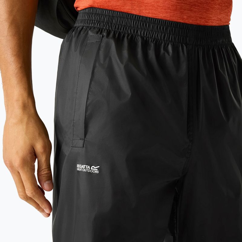 Pánske trekingové nohavice REGATTA Pack It Overtrousers black 5