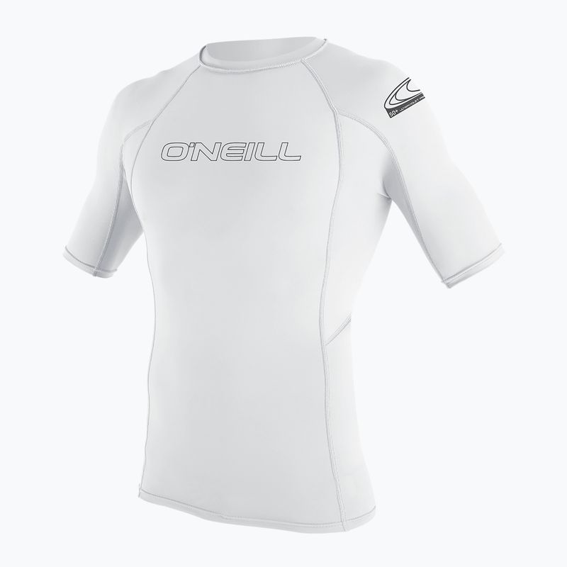 Pánske plavecké tričko O'Neill Basic Skins Rash Guard white