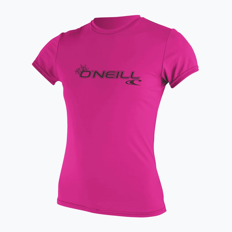 Dámske plavecké tričko O'Neill Basic Skins Sun Shirt fox pink