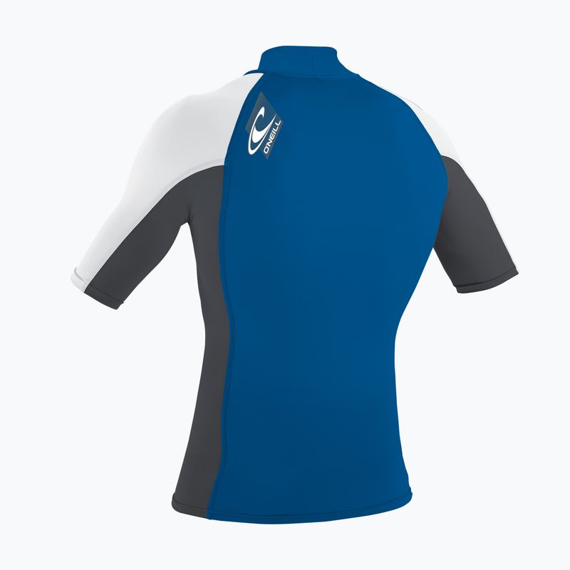 Pánske plavecké tričko  O'Neill Premium Skins Turtleneck Rash Guard deep sea/graphite/white 2