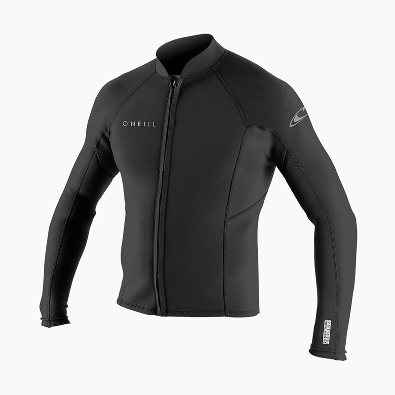 Pánska neoprenová bunda O'Neill Reactor-2 1.5 mm Front Zip čierna/čierna