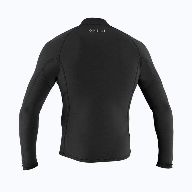 Pánska neoprenová bunda O'Neill Reactor-2 1.5 mm Front Zip čierna/čierna 2
