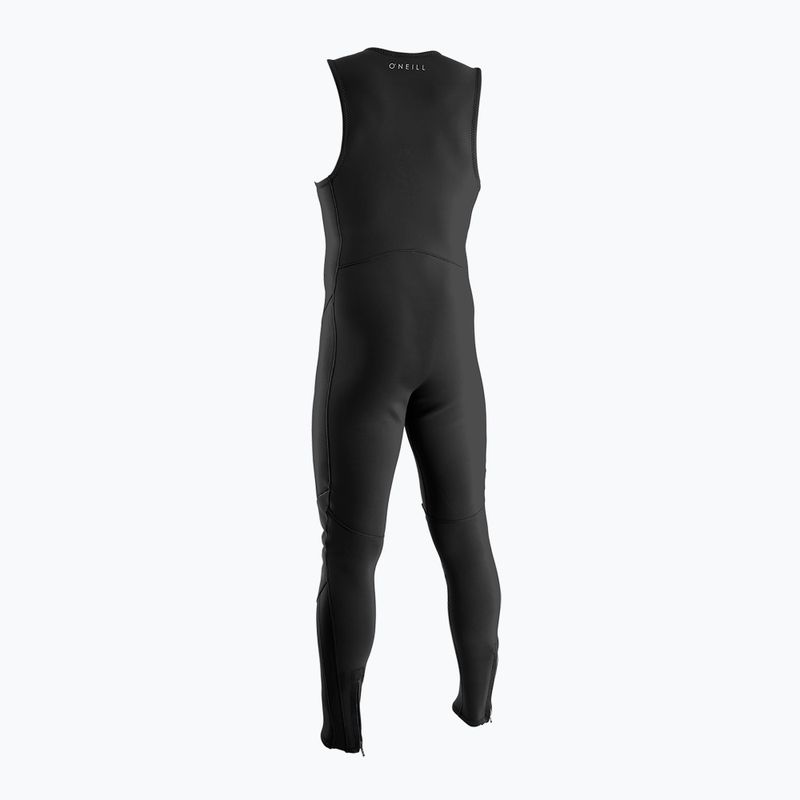 Pánska plavecká pena O'Neill Reactor-2 1.5mm Front Zip Sleeveless Full black/black 2