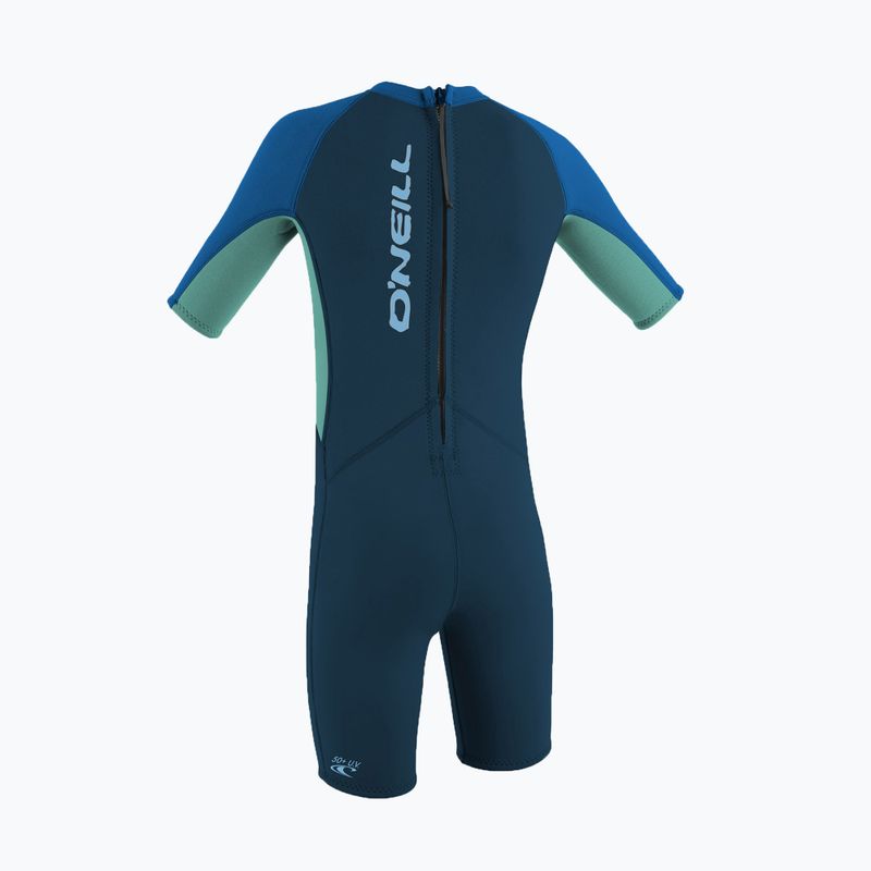 Detské plavecké peny O'Neill Toddler Reactor-2 2 mm Back Zip slate/ligh aqua/ocean 2